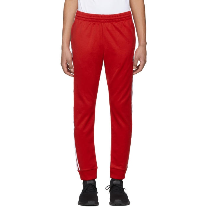Photo: adidas Originals Red SST Track Pants