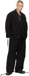 Aviva Jifei Xue Black Parachute Trousers
