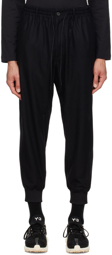 Photo: Y-3 Black Cuff Trousers