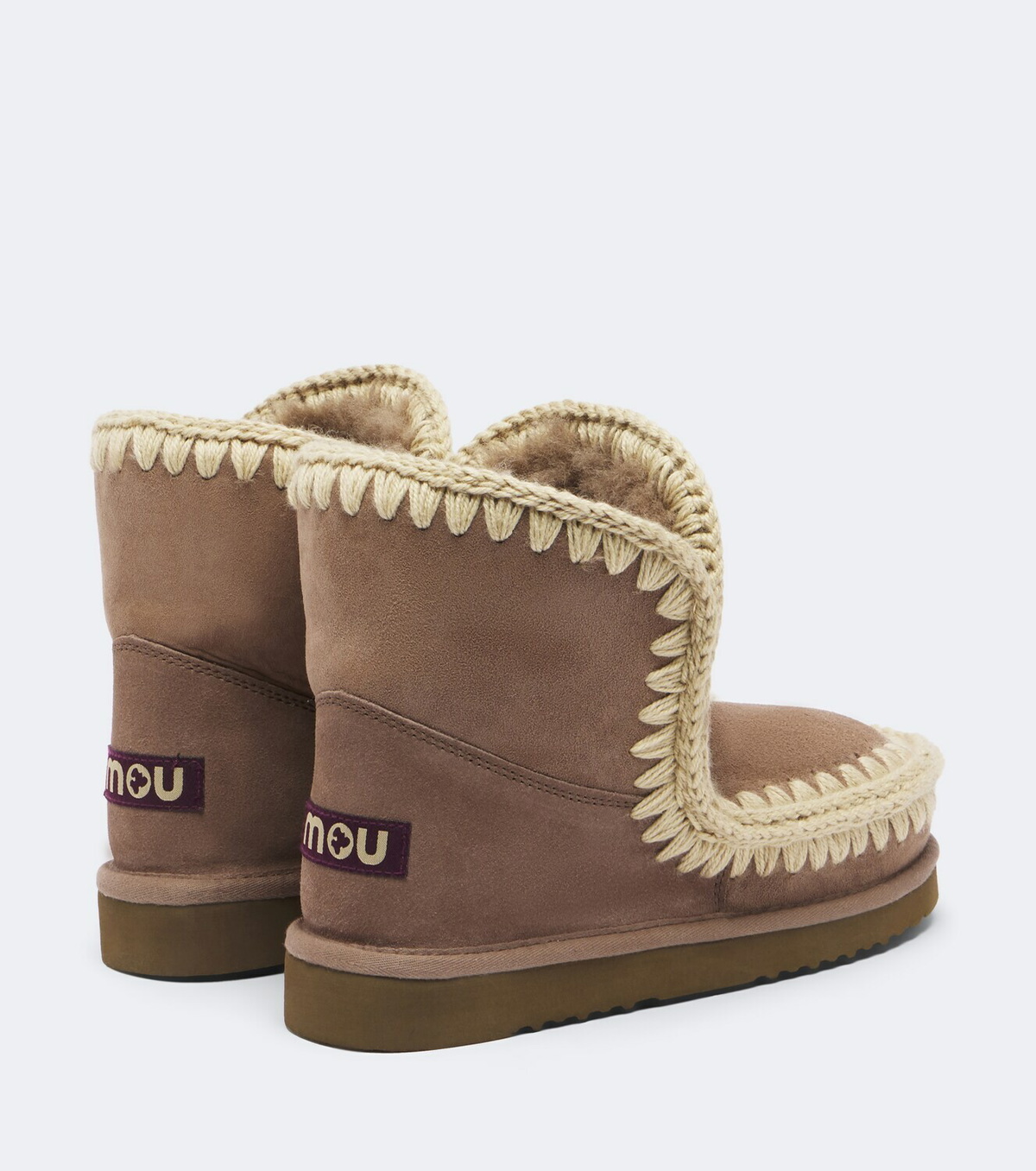 Mou 18 shearling-lined suede ankle boots