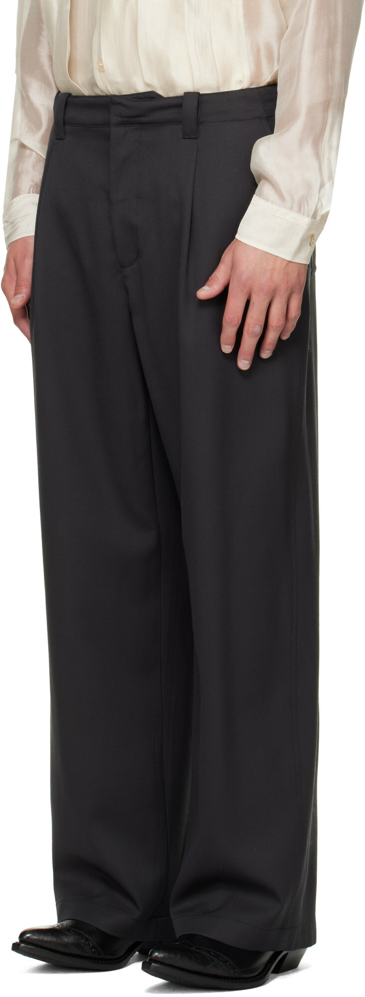 OUR LEGACY Gray Still Chino Trousers