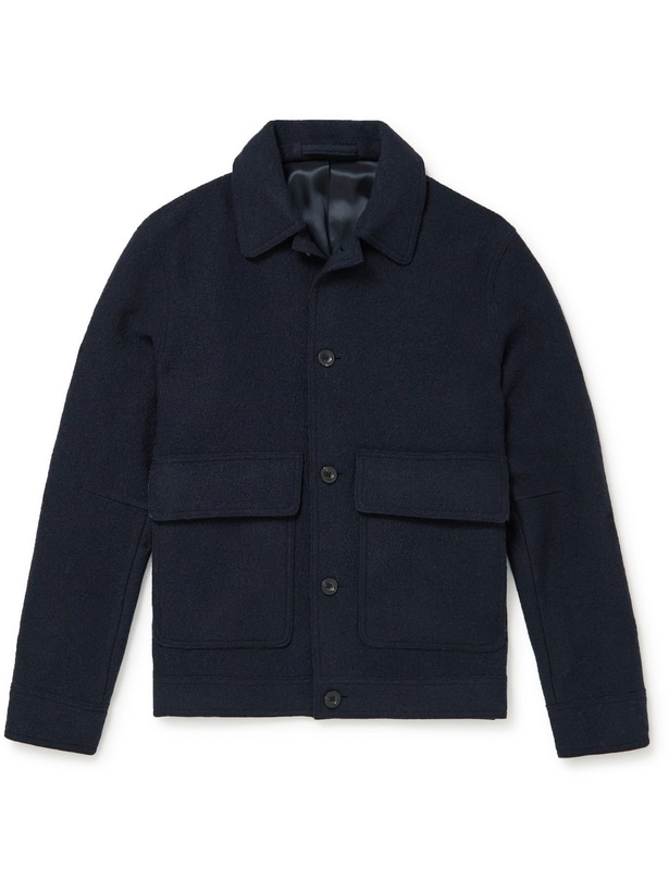 Photo: Mr P. - Boiled Wool Jacket - Blue