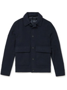 Mr P. - Boiled Wool Jacket - Blue