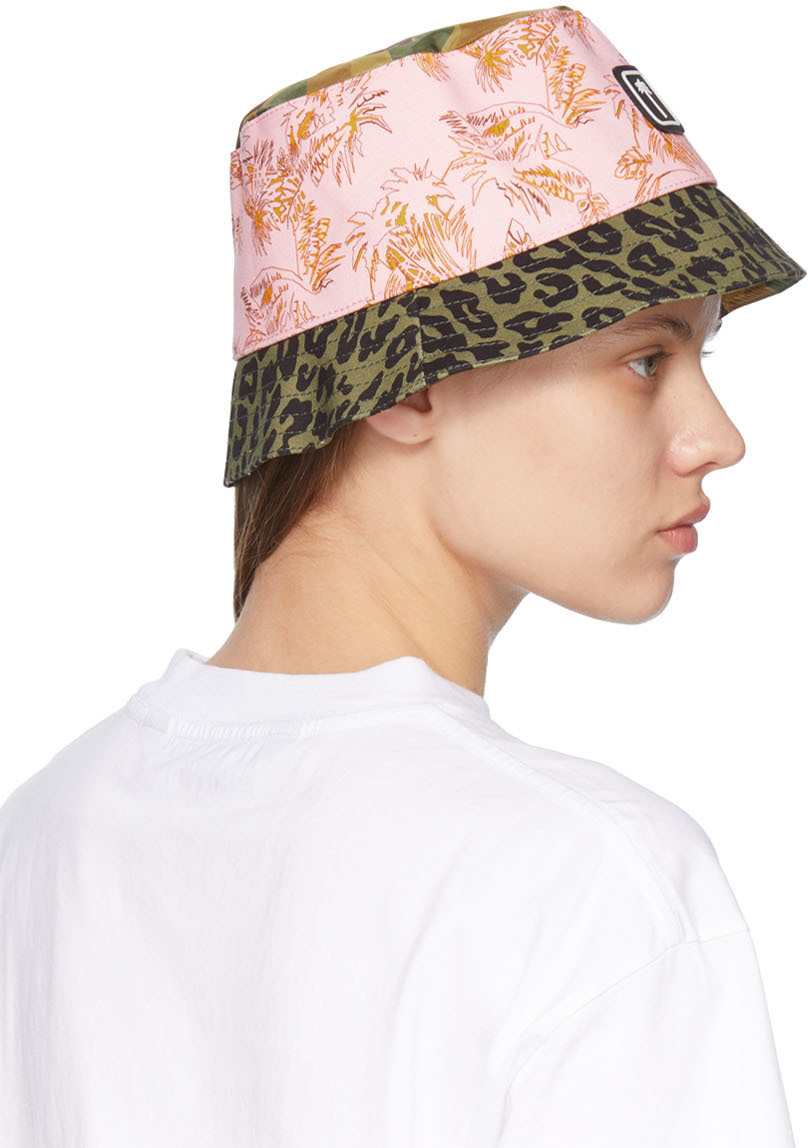 Palm Angels Multicolor Mixed Print Bucket Hat