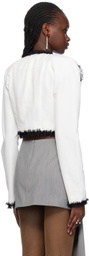 FIDAN NOVRUZOVA White Appliqué Jacket