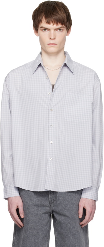 Photo: COOR Blue Micro Ombre Check Shirt