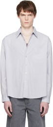 COOR Blue Micro Ombre Check Shirt