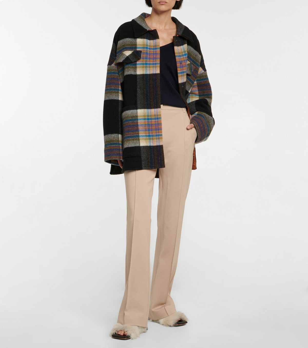 Dorothee Schumacher - Checked Comfort II wool-blend jacket Dorothee ...