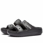 Crocs Classic Cozzzy Sandal in Black/Black