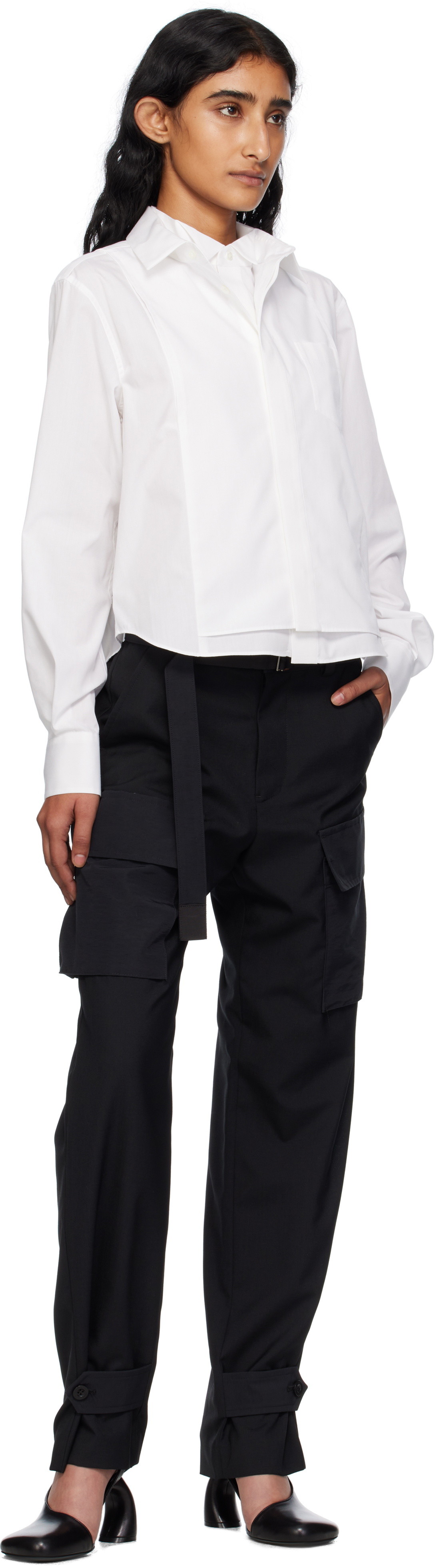 sacai Black Suiting Trousers