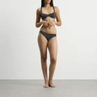 Fruity Booty Women's Celine Polka Bikini Bottoms in Black/Tan