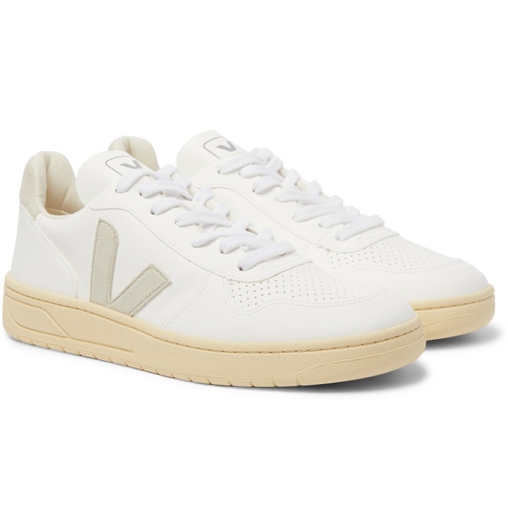 Photo: Veja - V-10 Faux Leather Sneakers - White