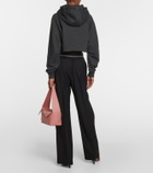 Loewe Anagram cropped cotton hoodie