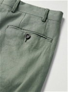Canali - Kei Slim-Fit Tapered Linen Suit Trousers - Green