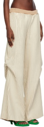 Stanley Raffington SSENSE Exclusive Off-White & Beige Trousers