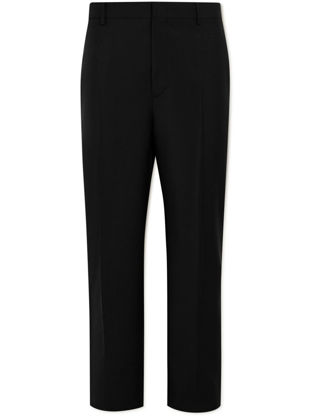 Photo: VALENTINO - Wool and Mohair-Blend Trousers - Black