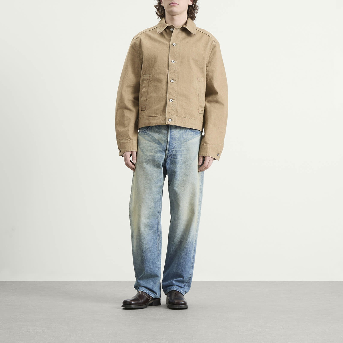 Jacquemus Men's Cotton Mirada Jacket in Beige