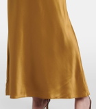 The Sei Silk charmeuse maxi skirt