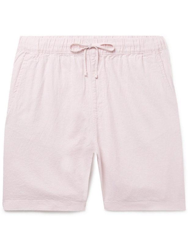 Photo: Onia - Linen-Blend Drawstring Shorts - Pink