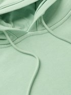 THOM BROWNE - Garment-Dyed Loopback Cotton-Jersey Hoodie - Green