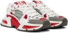 Dolce & Gabbana White & Red Airmaster Sneakers