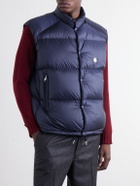 Moncler - Tibb Reversible Virgin Wool Down Gilet - Blue