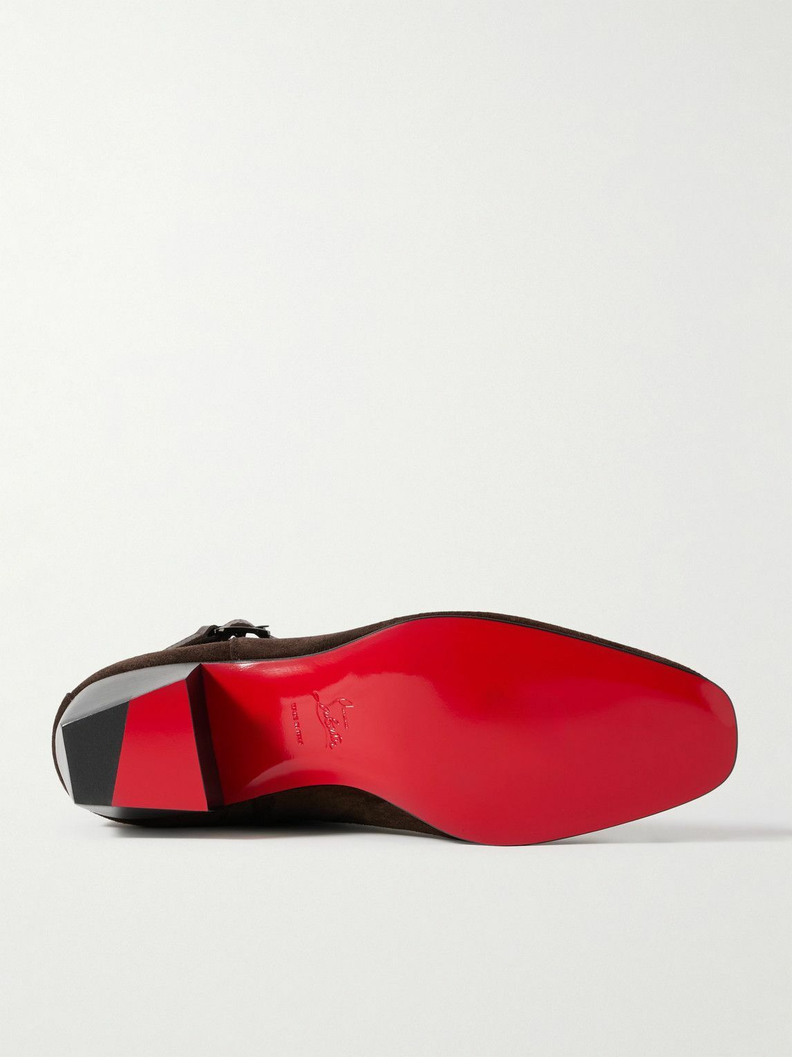 CHRISTIAN LOUBOUTIN Rosalio スエード チェルシーブーツ Rosalio Chelsea - 40 mm Boots - Calf leather - Black - Men