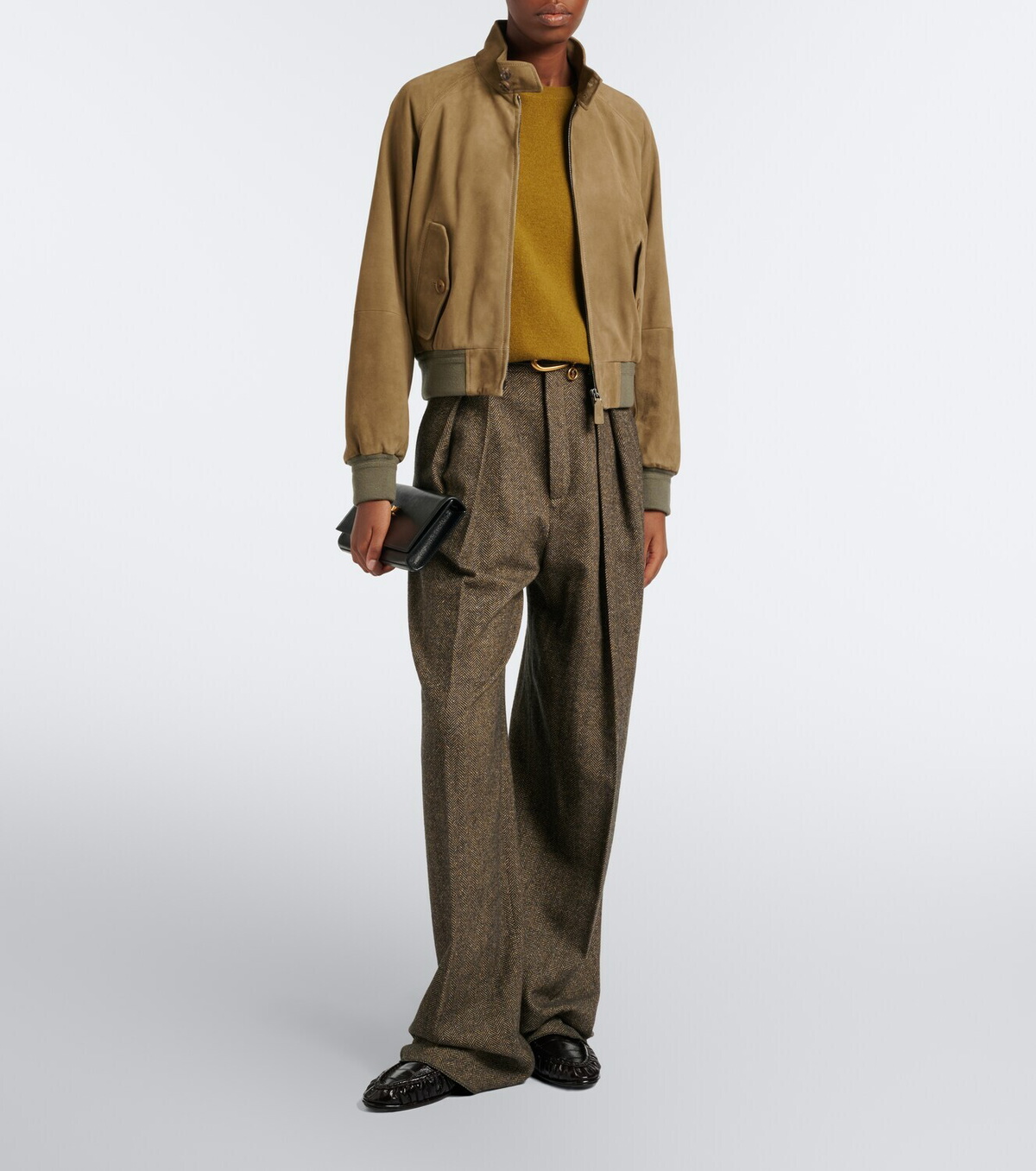 Ralph Lauren Collection Suede bomber jacket
