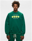 Casablanca Casa Sport Tennis Balls Chenille Embroidered Sweat Green - Mens - Sweatshirts