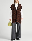 Manila Grace Womens Cardigan in Brown