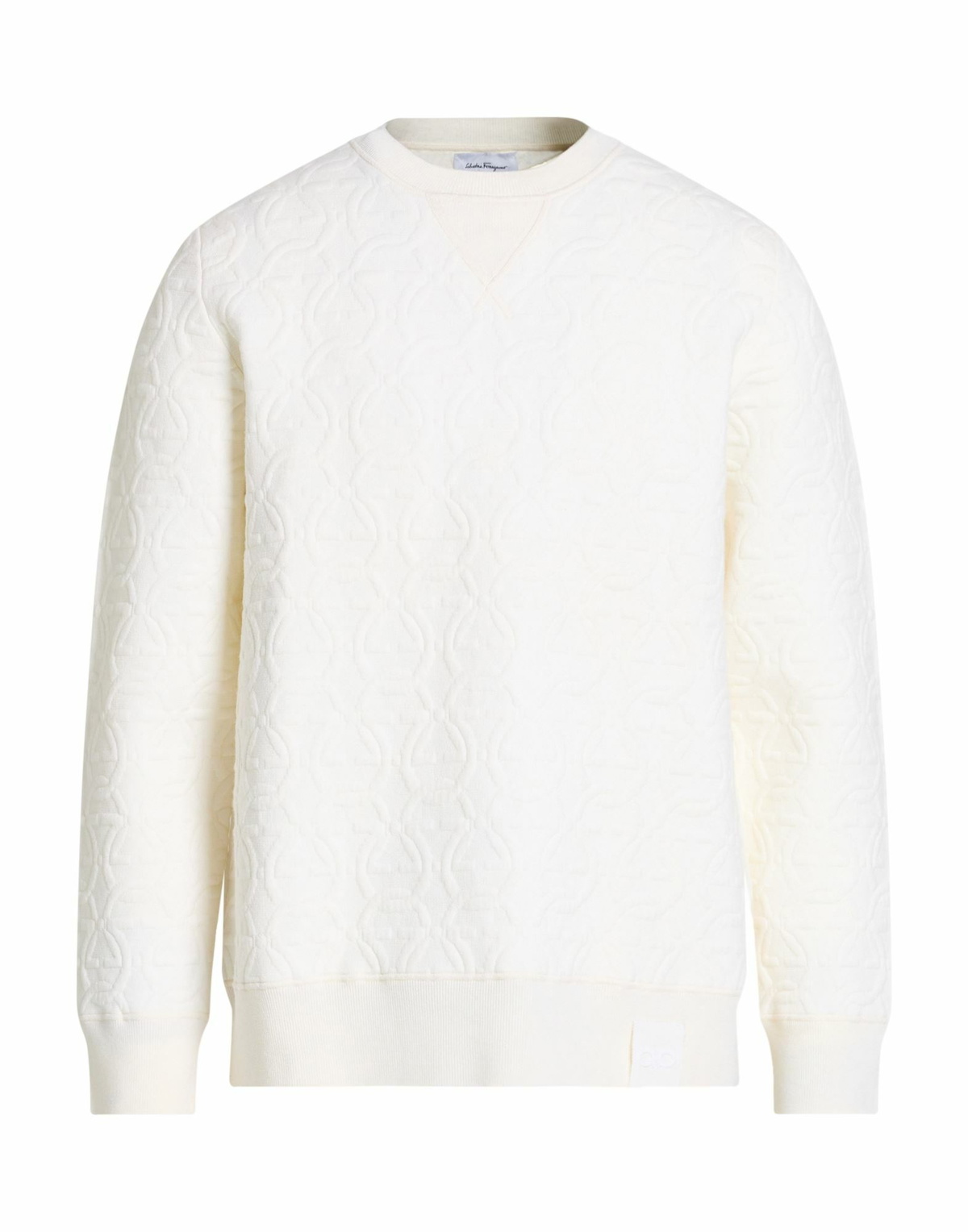 Ferragamo Mens Sweater in Ivory