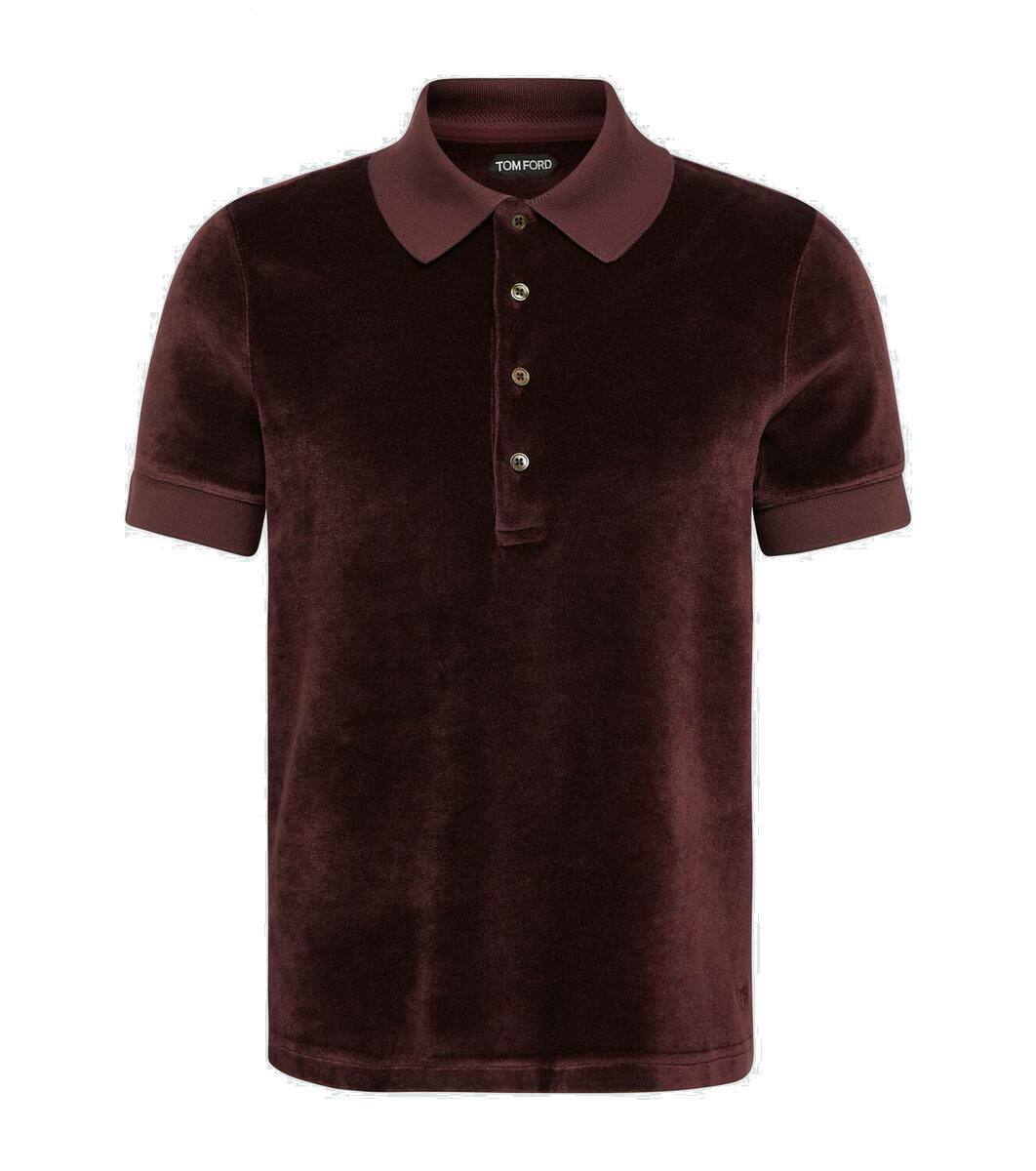 Tシャツ・カットソー TOM FORD Black Wool Blend Polo Shirt MERINO WOOL BI-COLOUR POLO | Tom Ford Fashion