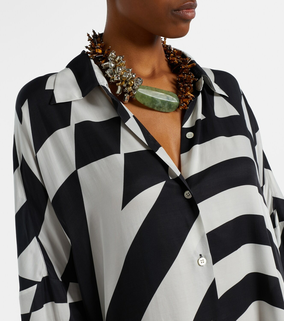 Dries Van Noten Printed shirt dress