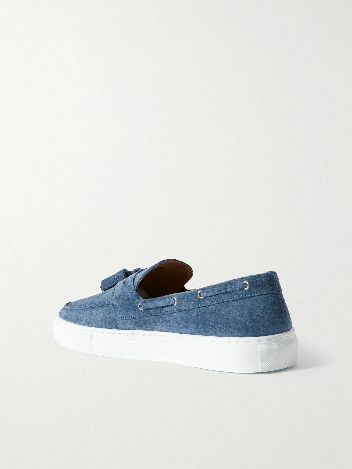 Frescobol Carioca - Monta Tasselled Suede Boat Shoes - Blue