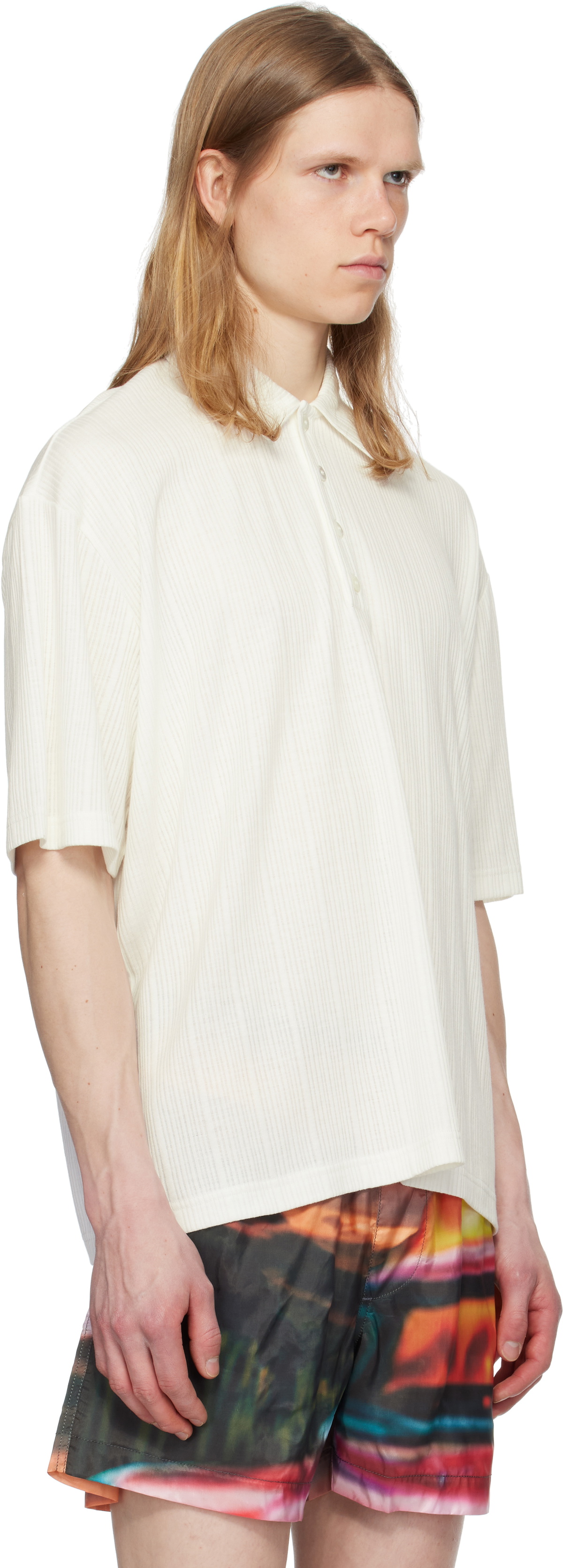 SUNNEI Off-White Short Sleeve Polo