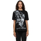 Alexander McQueen Black Iris Skull T-Shirt
