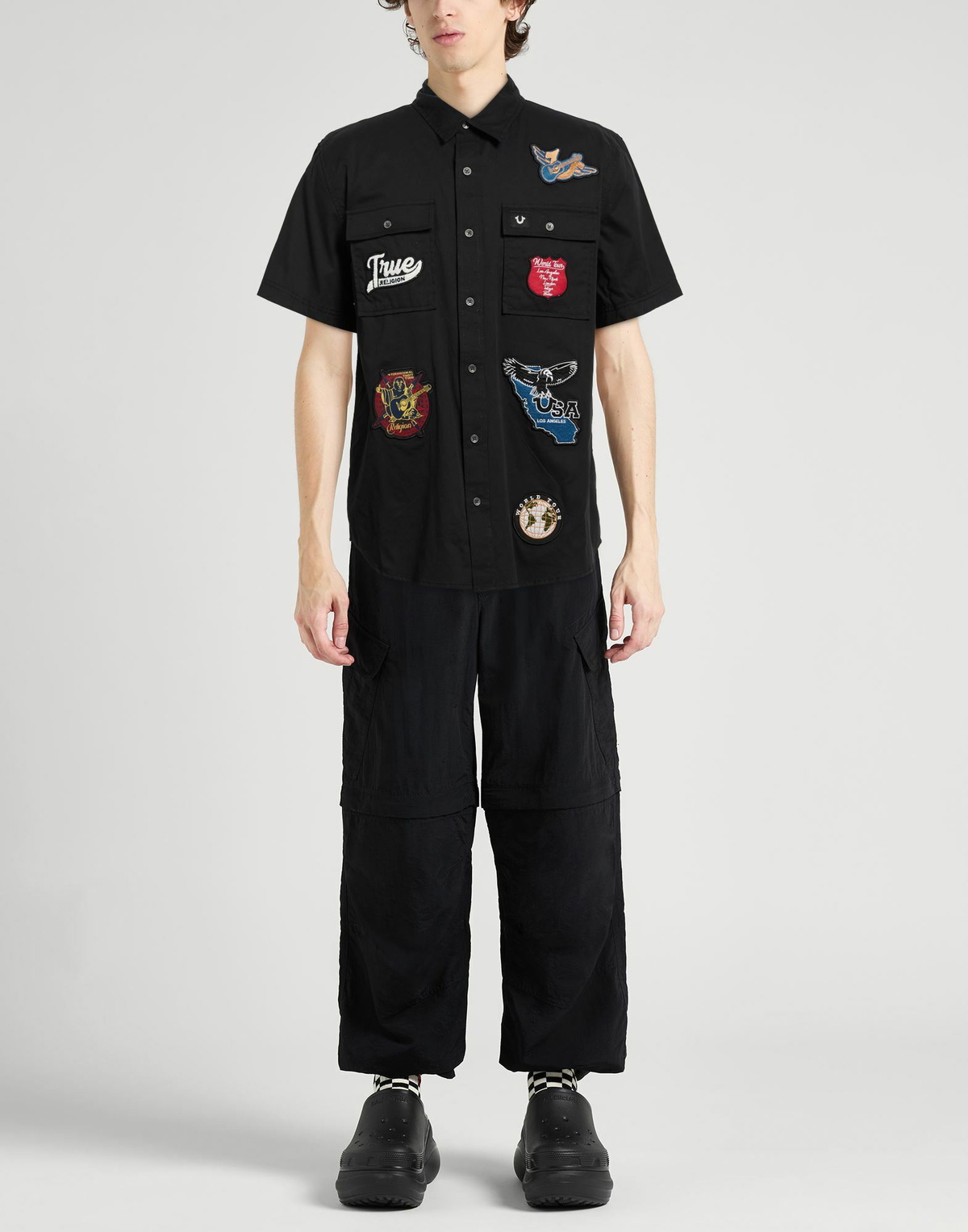 True Religion Mens Shirt in Black
