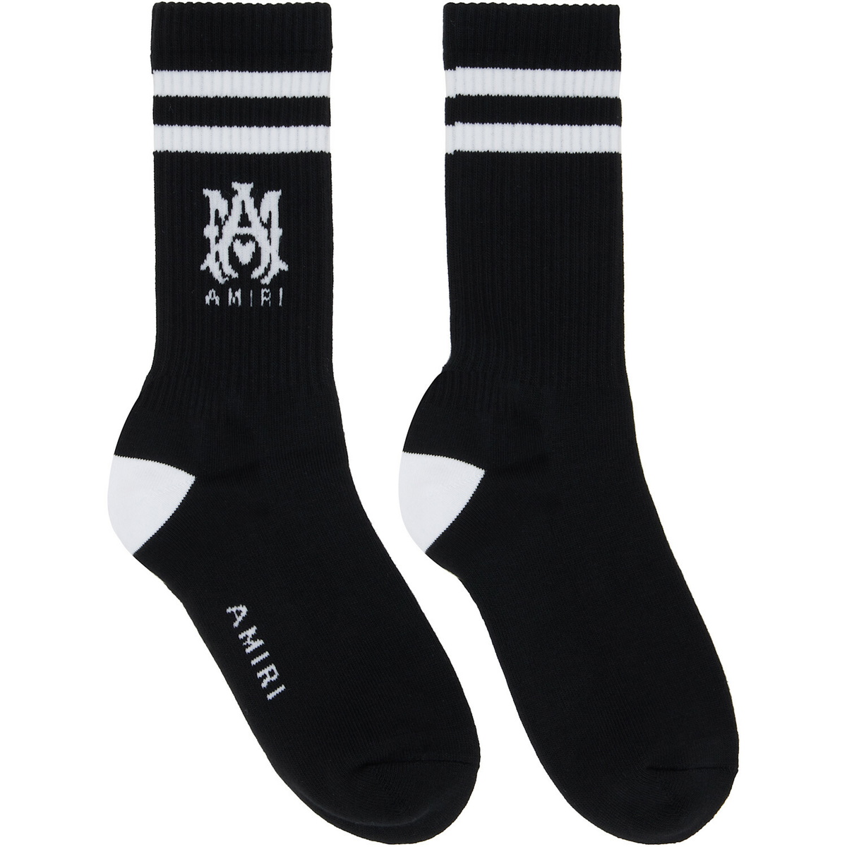 AMIRI Black MA Core Logo Socks