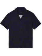 Bellerose - Camp-Collar Printed Jersey Shirt - Blue