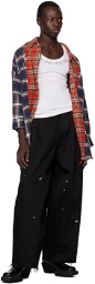 KIDILL Black Two Tuck Trousers