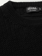 Zegna - Oasi Ribbed Cashmere Sweater - Black