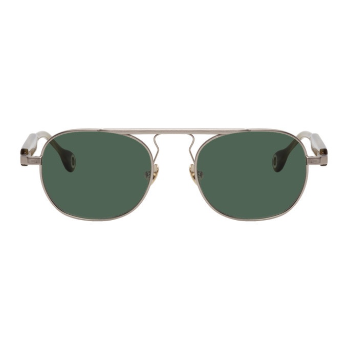 Photo: Etudes Silver and Brown Candidate Sunglasses
