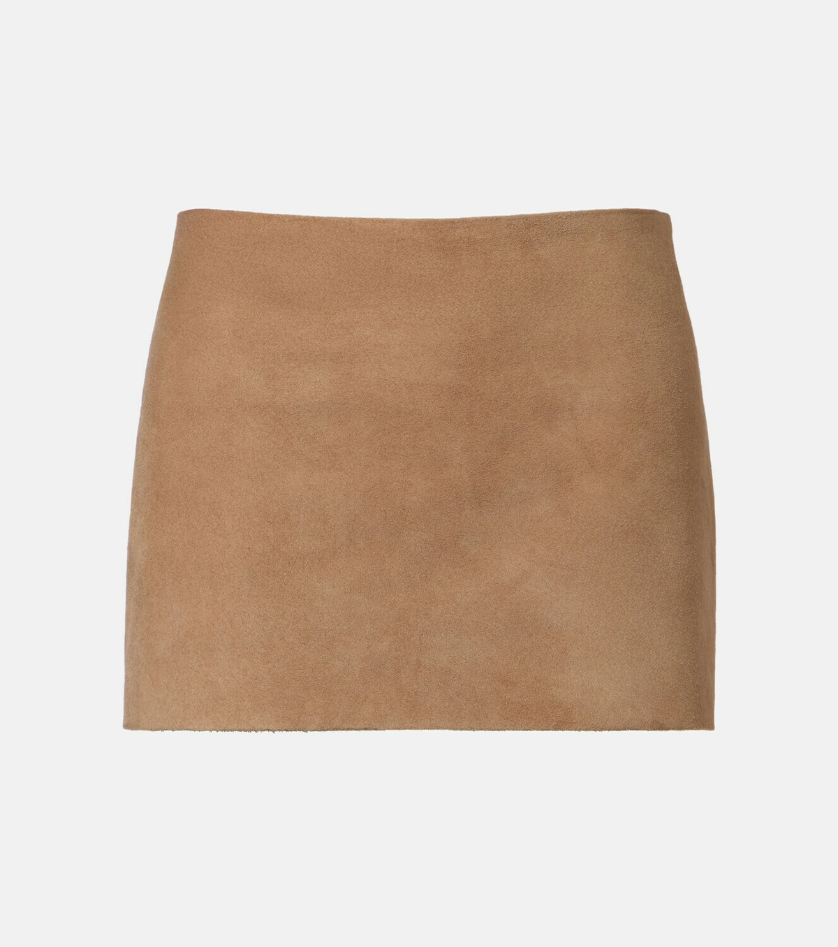 Khaite Jett suede miniskirt