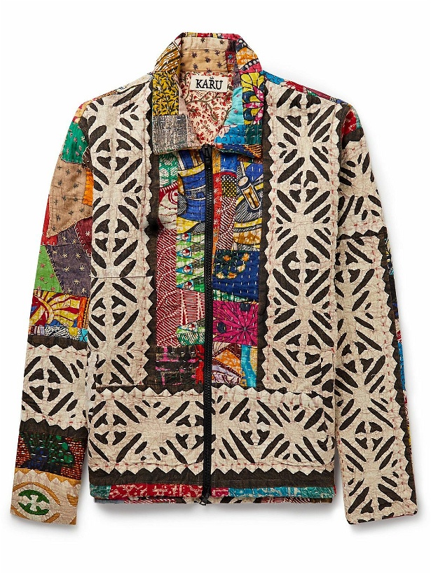 Photo: Karu Research - Patchwork Embroidered Quilted Cotton Jacket - Multi
