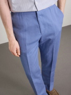 Paul Smith - Straight-Leg Cotton, Linen and Lyocell-Blend Trousers - Blue