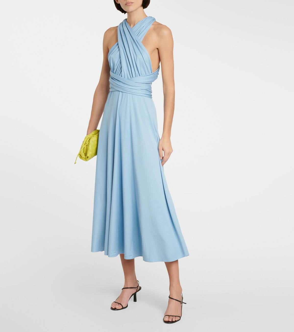 ralph lauren jersey maxi dress Stretch-jersey maxi dress - brown