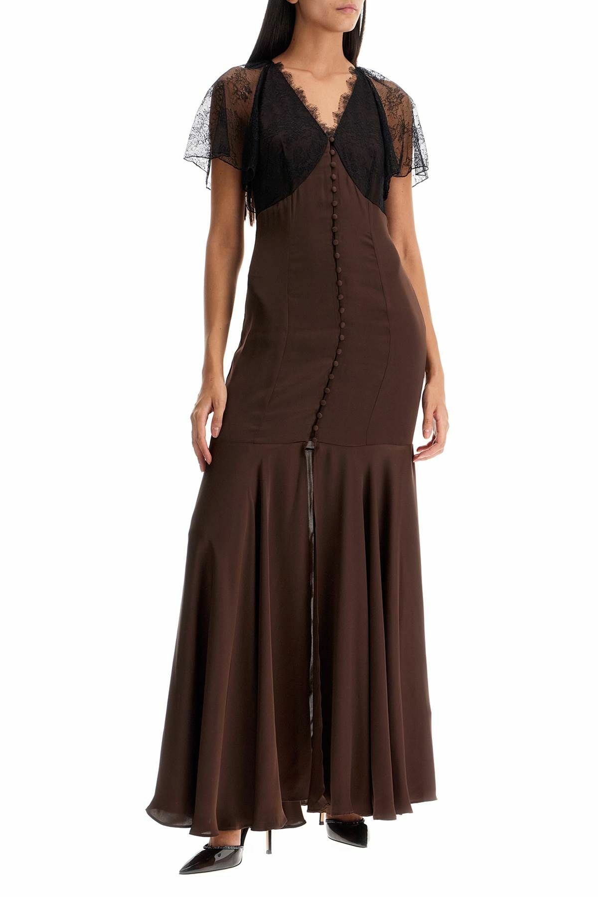 peter pan lace dress Jana Peter Pan Collar Hollow Cotton Dress main image 1