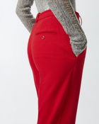 Pinko Dress Trousers Straight Fabric Stitch Tango Red