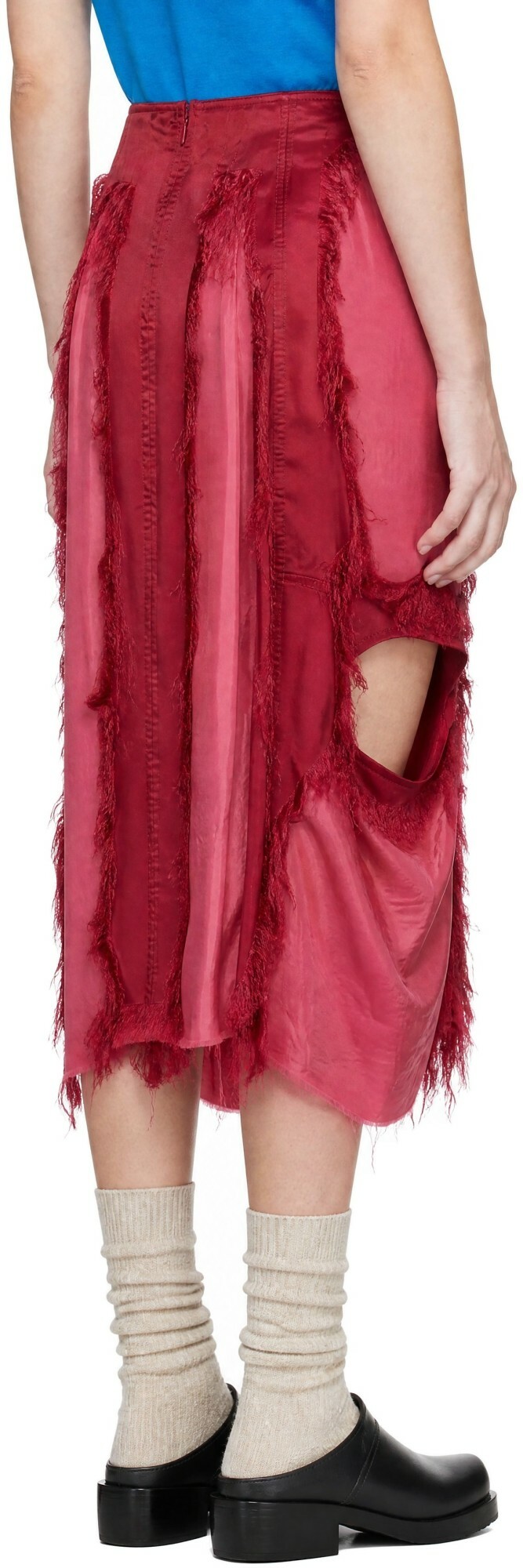 Edward Cuming Pink Cyclone Midi Skirt