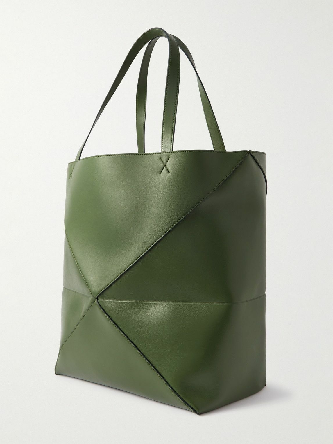 LOEWE - Puzzle Fold Large Panelled Leather Tote Bag Loewe